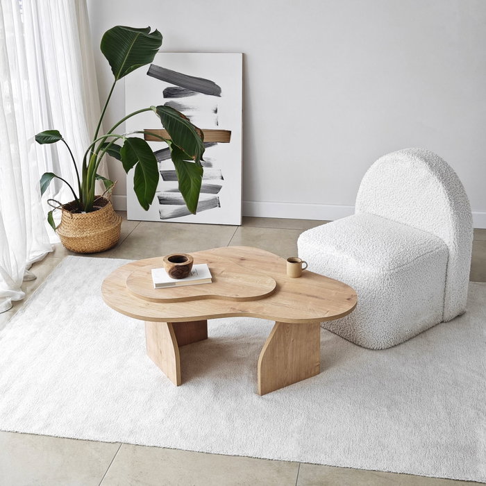 Hanah Home Mesa de Centro Melted - Sapphire Oak Hanah Home Mesa de Centro Melted - Sapphire Oak